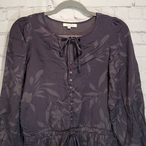 Z Supply Camila mini dress in shadow size XS - Picture 2 of 12